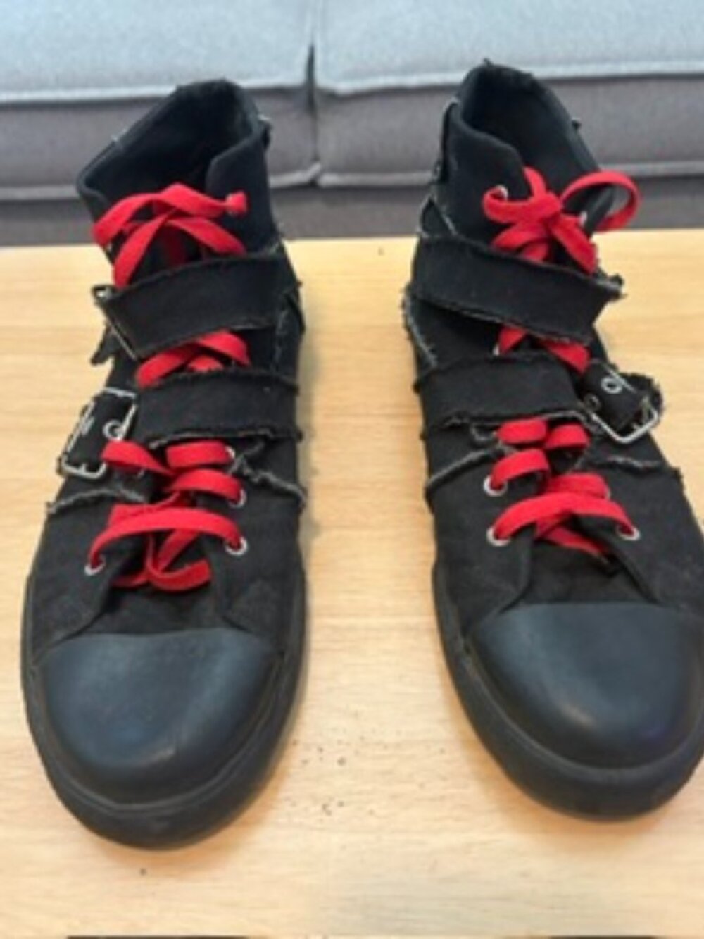TUK Mens Canvas Hightops Black